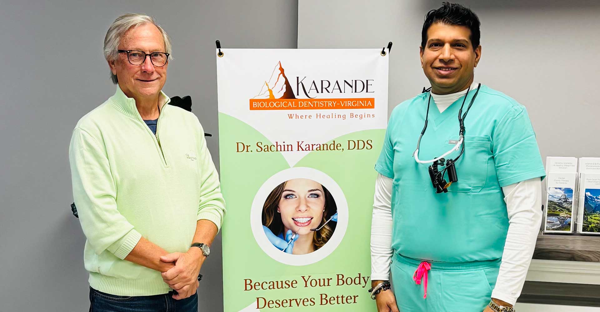 Dr. Sachin Karande with his patient